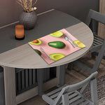 Avocado Cut In Half Pattern Print Placemat