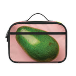 Avocado Cut In Half Pattern Print Portable Lunch Bag