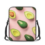 Avocado Cut In Half Pattern Print Rectangular Crossbody Bag