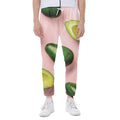 Avocado Cut In Half Pattern Print Joggers