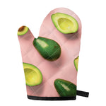 Avocado Cut In Half Pattern Print Single Oven Mitt