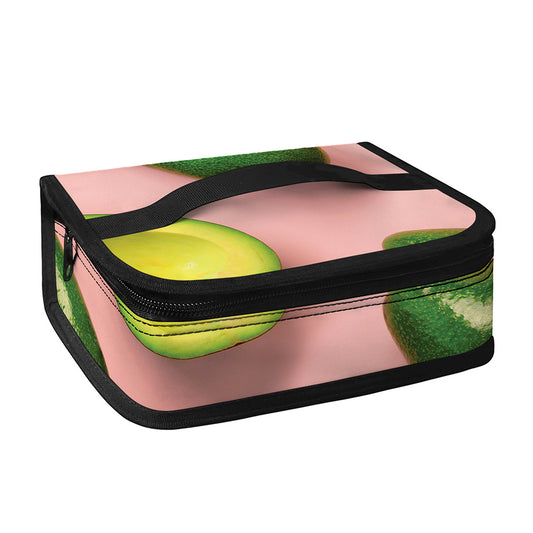Avocado Cut In Half Pattern Print Small Lunch Bag