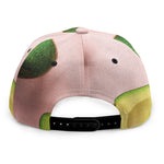 Avocado Cut In Half Pattern Print Snapback Cap