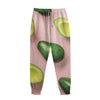 Avocado Cut In Half Pattern Print Sweatpants