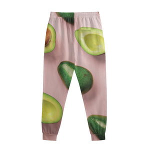 Avocado Cut In Half Pattern Print Sweatpants