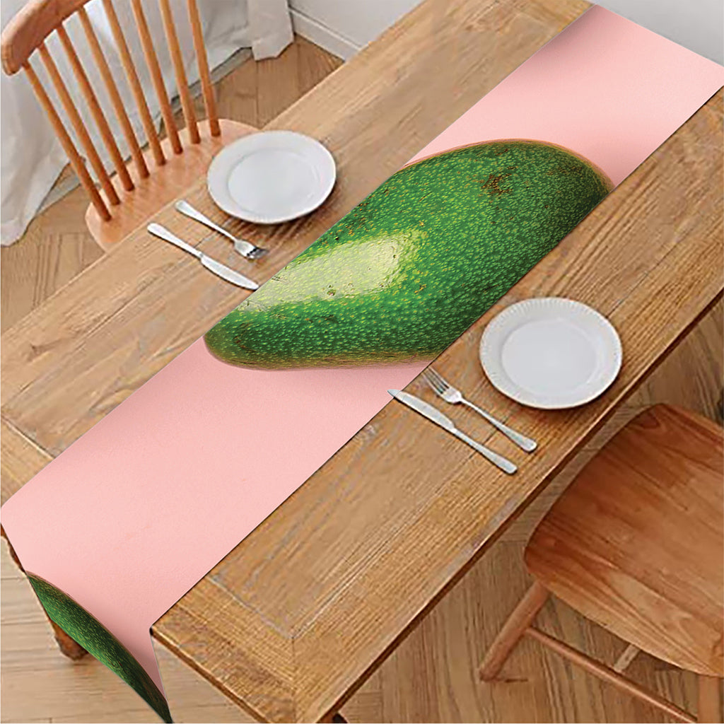 Avocado Cut In Half Pattern Print Table Runner