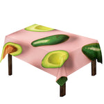 Avocado Cut In Half Pattern Print Tablecloth