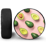 Avocado Cut In Half Pattern Print Tire Cover