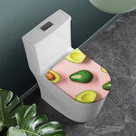 Avocado Cut In Half Pattern Print Toilet Lid Cover