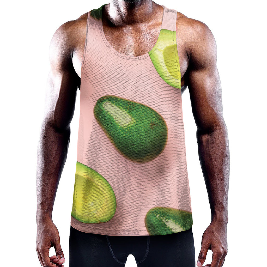 Avocado Cut In Half Pattern Print Training Tank Top