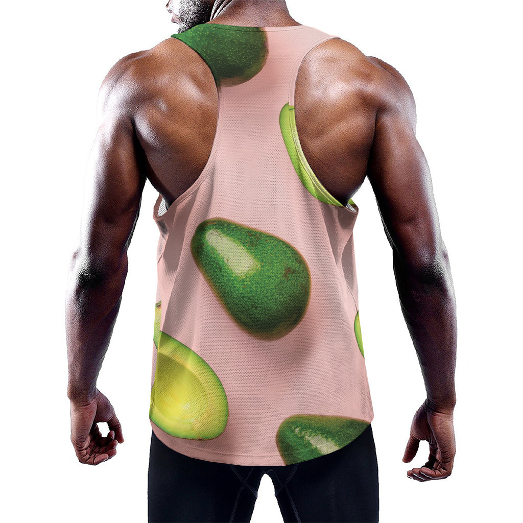 Avocado Cut In Half Pattern Print Training Tank Top