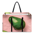 Avocado Cut In Half Pattern Print Utility Tote Bag
