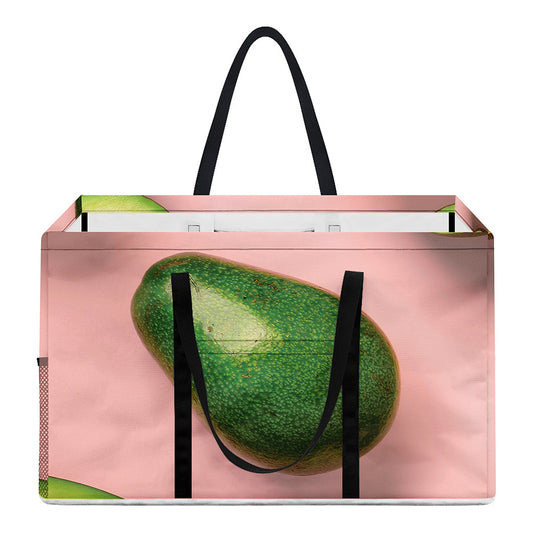Avocado Cut In Half Pattern Print Utility Tote Bag