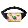 Avocado Cut In Half Pattern Print Waist Bag