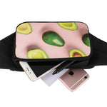 Avocado Cut In Half Pattern Print Waist Bag