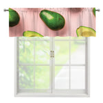 Avocado Cut In Half Pattern Print Window Valance
