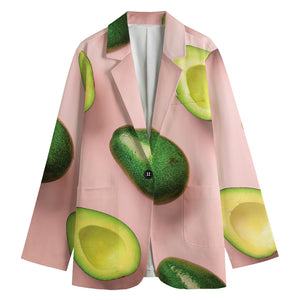 Avocado Cut In Half Pattern Print Women's Blazer