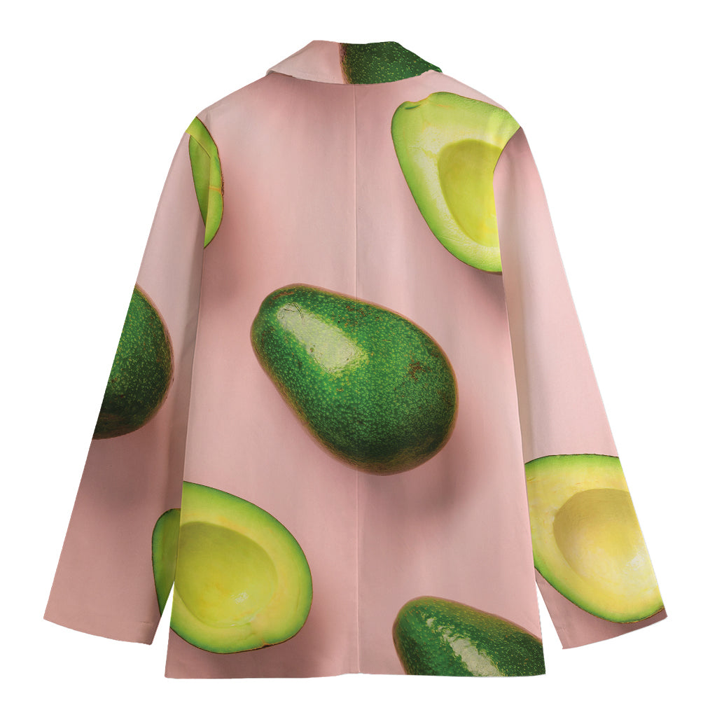 Avocado Cut In Half Pattern Print Women's Blazer