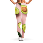 Avocado Cut In Half Pattern Print Women's Leggings