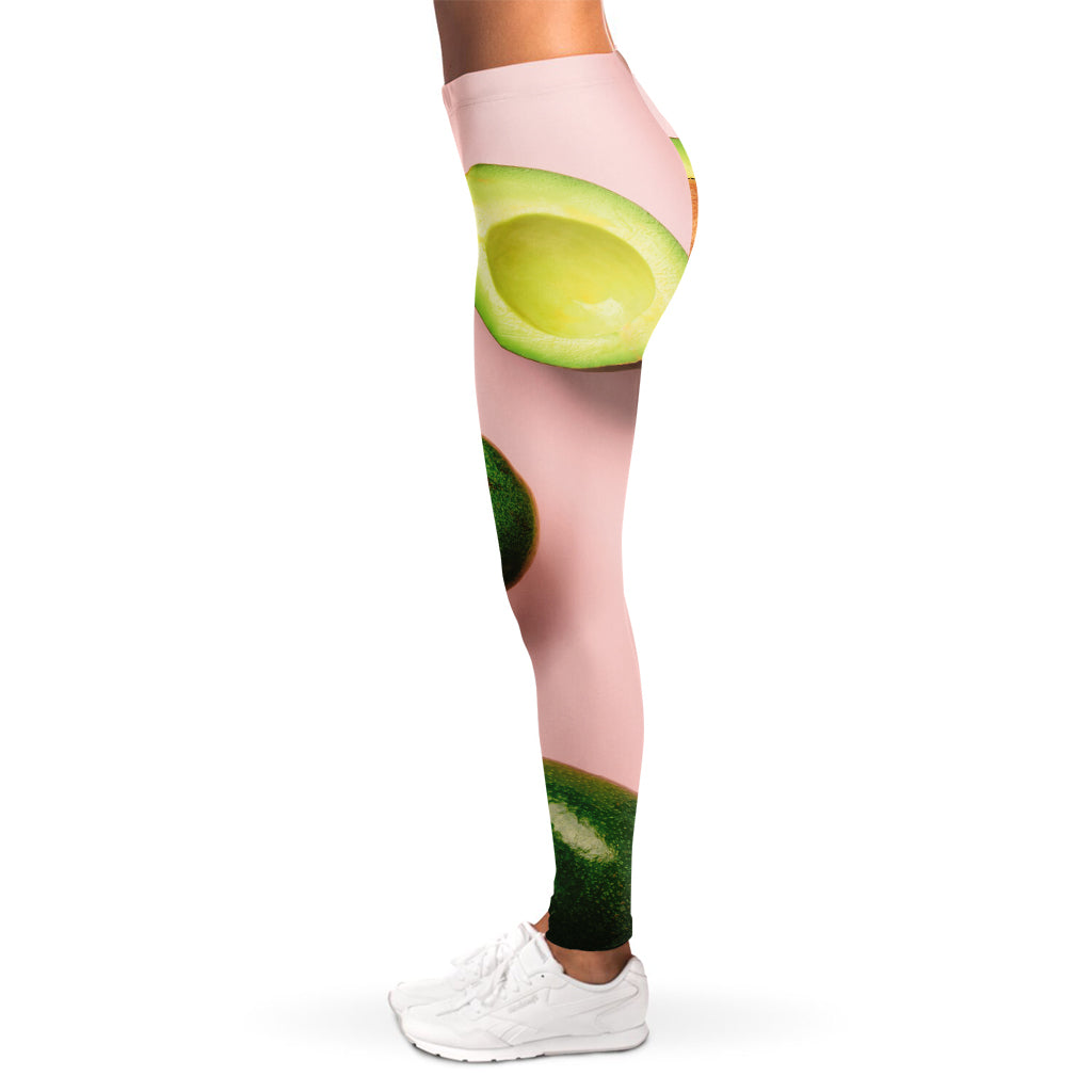 Avocado Cut In Half Pattern Print Women's Leggings