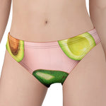 Avocado Cut In Half Pattern Print Women's Panties