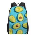 Avocado Cut In Half Print 17 Inch Backpack