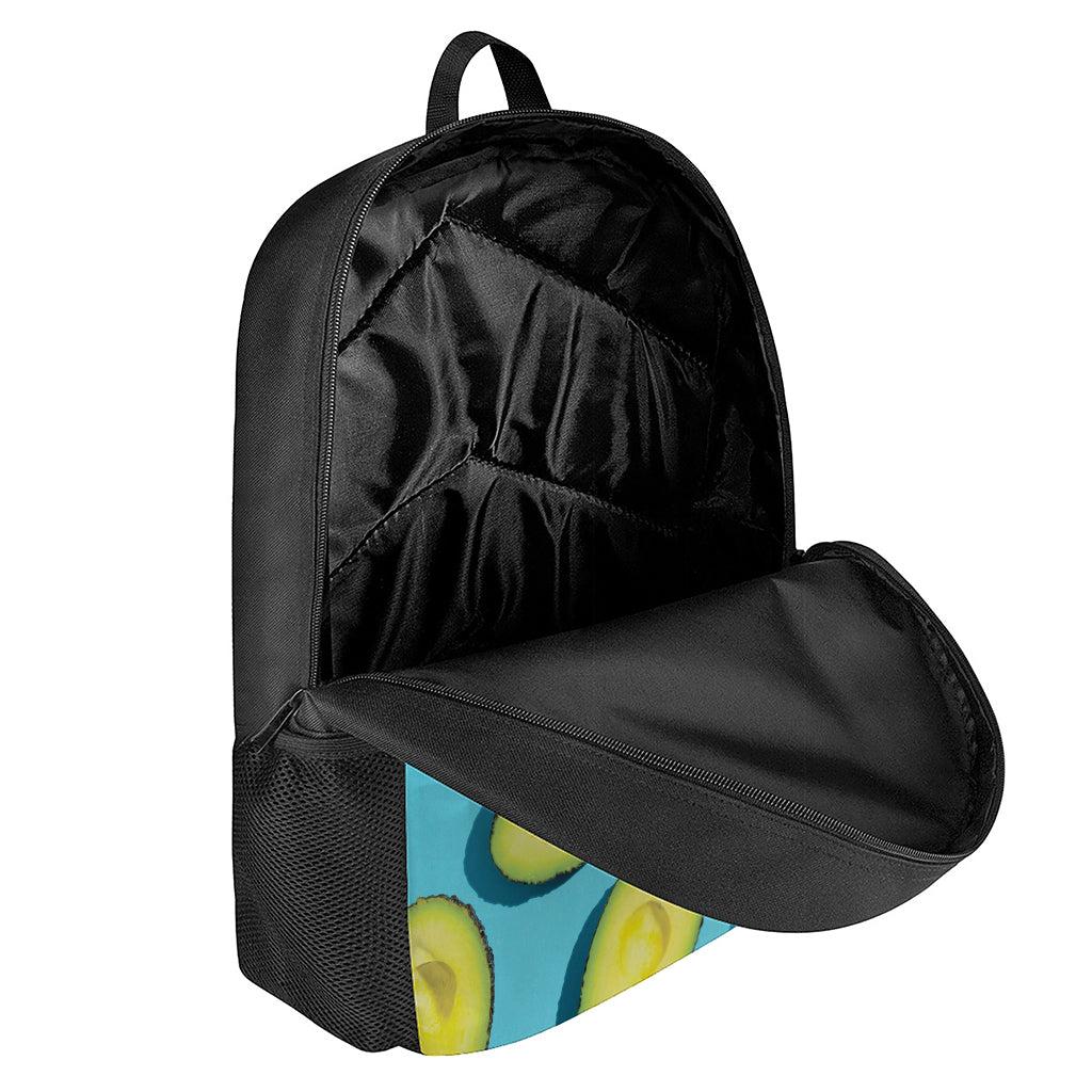 Avocado Cut In Half Print 17 Inch Backpack