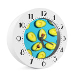 Avocado Cut In Half Print Alarm Clock