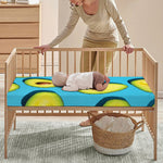 Avocado Cut In Half Print Baby Crib Sheet