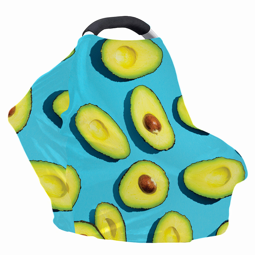 Avocado Cut In Half Print Baby Seat Cover