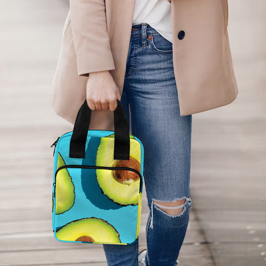Avocado Cut In Half Print Bible Tote Bag