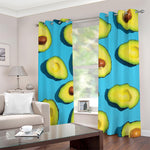 Avocado Cut In Half Print Blackout Grommet Curtains