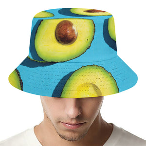 Avocado Cut In Half Print Bucket Hat