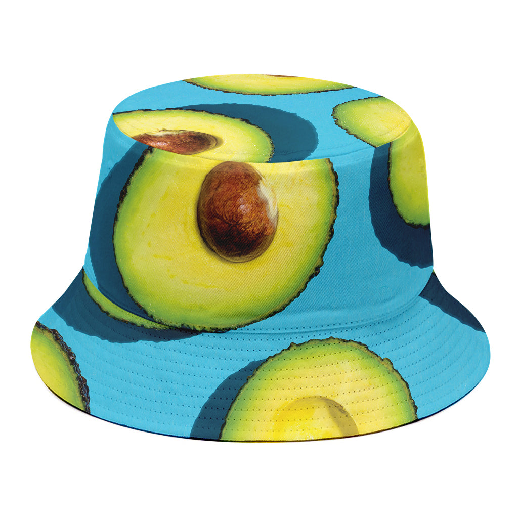 Avocado Cut In Half Print Bucket Hat