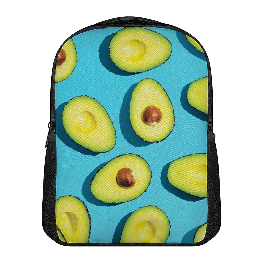 Avocado Cut In Half Print Casual Backpack