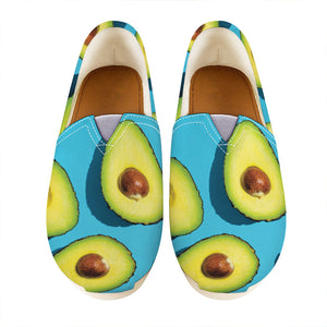 Avocado Cut In Half Print Casual Shoes