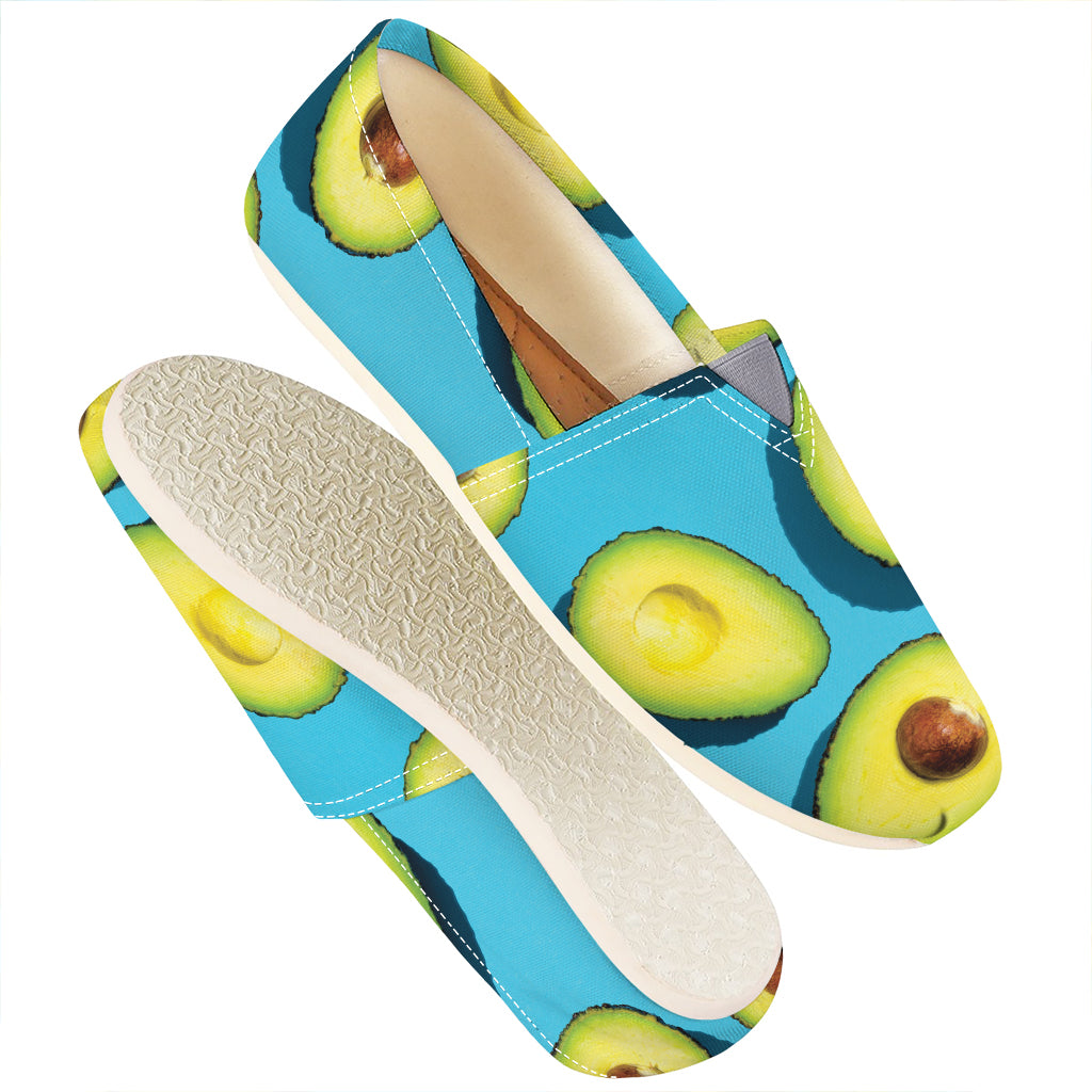 Avocado Cut In Half Print Casual Shoes