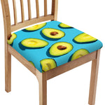 Avocado Cut In Half Print Chair Cushion Cover
