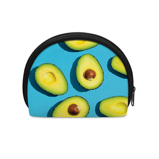 Avocado Cut In Half Print Coin Purse