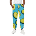 Avocado Cut In Half Print Cotton Pants