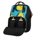 Avocado Cut In Half Print Diaper Bag