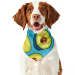 Avocado Cut In Half Print Dog Bandana