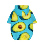 Avocado Cut In Half Print Dog Zip Up Hoodie