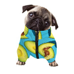 Avocado Cut In Half Print Dog Zip Up Jacket