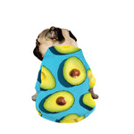 Avocado Cut In Half Print Dog Zip Up Jacket