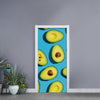 Avocado Cut In Half Print Door Sticker