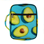 Avocado Cut In Half Print Front Pocket Bible Bag