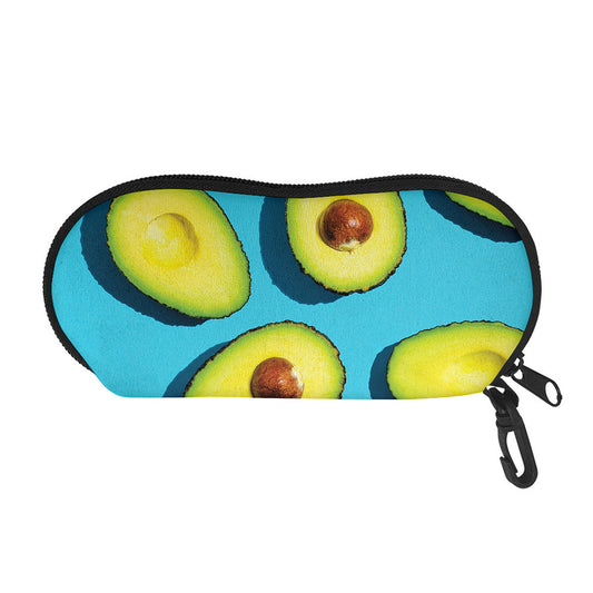 Avocado Cut In Half Print Glasses Case