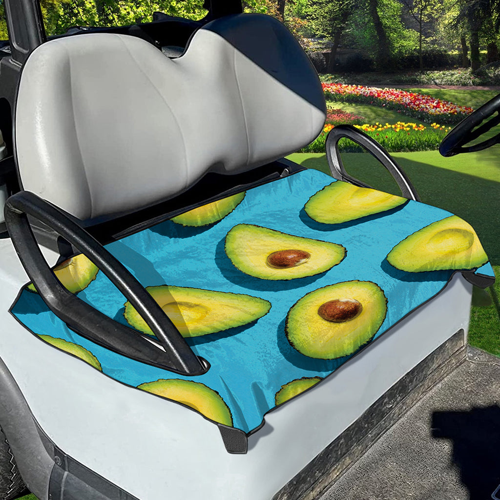 Avocado Cut In Half Print Golf Cart Seat Cover