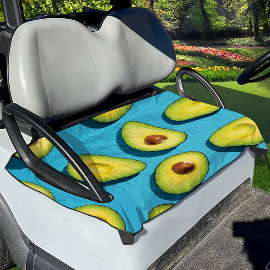 Avocado Cut In Half Print Golf Cart Seat Cover